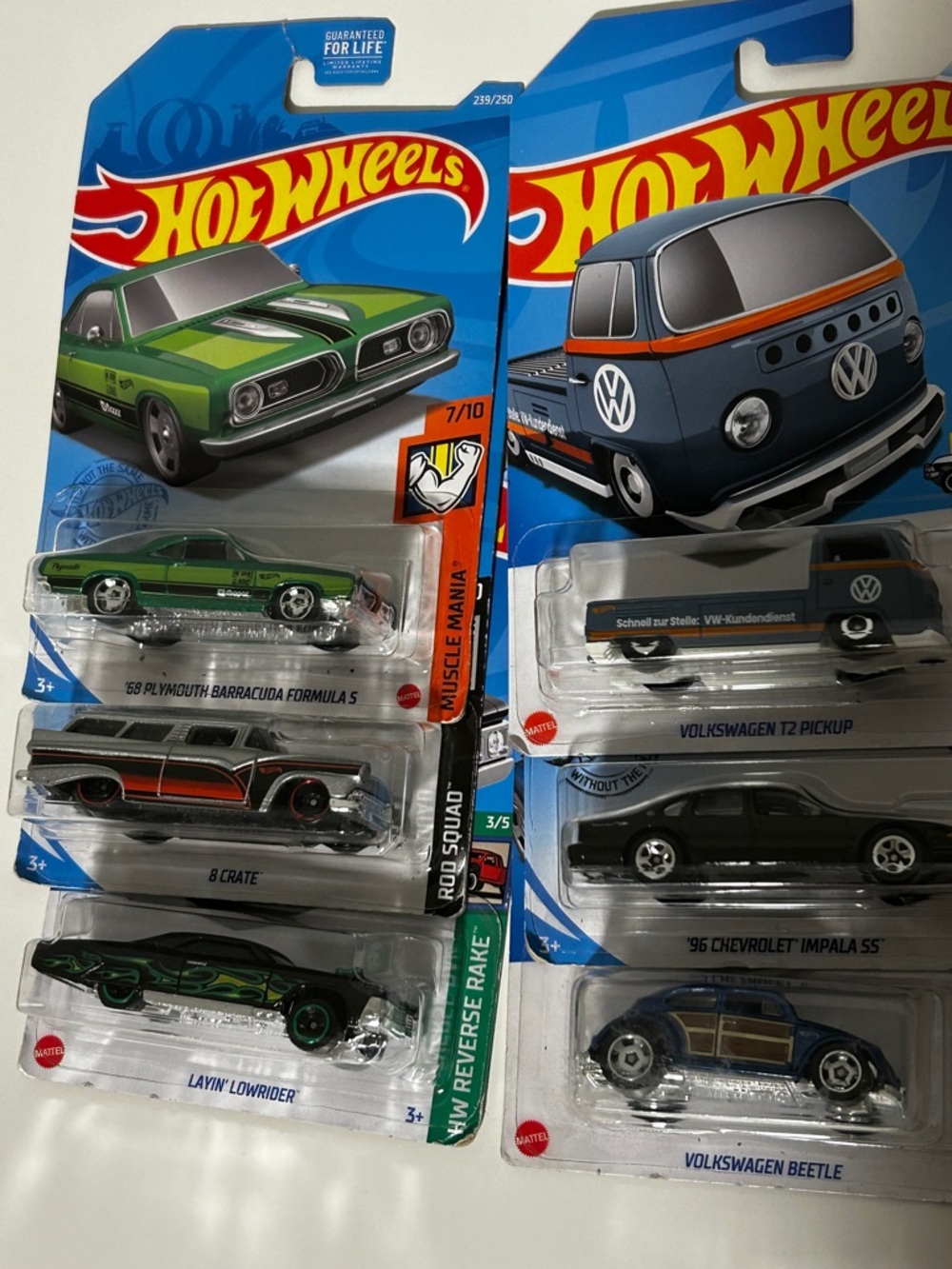 Original Hot Wheels Diecast lot of 6 Brand New